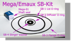 Mega/Emaux pump and valve parts