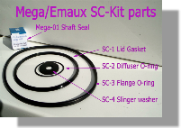 Emaux/Mega  SC pump parts